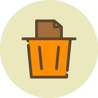 Paper Bin Creative Icon Design vector