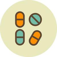 Pill Creative Icon Design vector