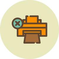 Printer Error Creative Icon Design vector
