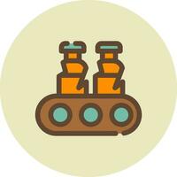 Conveyor Belt Creative Icon Design vector