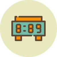 Digital Clock Creative Icon Design vector