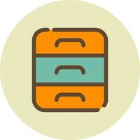 Drawers Creative Icon Design vector