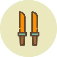 Katana Creative Icon Design vector