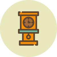 Grandfather Clock Creative Icon Design vector