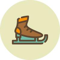 diseño de icono creativo de patines de hielo vector