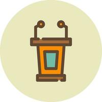 Lectern Creative Icon Design vector