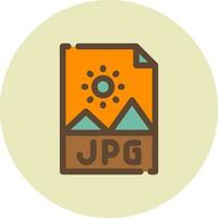 diseño de icono creativo de archivo jpg vector