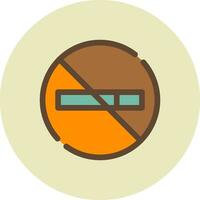 No Smoke Creative Icon Design vector