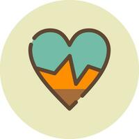 Heart Rate Creative Icon Design vector