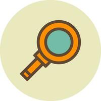 Magnifying Creative Icon Design vector