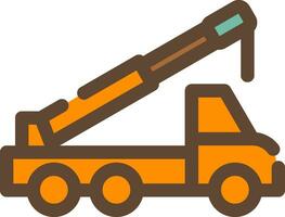 Crane Truck Creative Icon Design vector