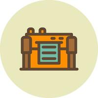 Plotter Creative Icon Design vector