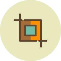 Crop Creative Icon Design vector