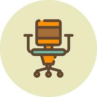 Office Chair Creative Icon Design vector