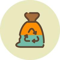 Garbage bag Creative Icon Design vector