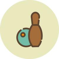 Bowling Creative Icon Design vector