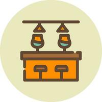 Bar Counter Creative Icon Design vector