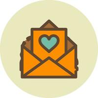 Love Letter Creative Icon Design vector