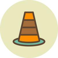 Traffic Cone Creative Icon Design vector