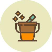 Bucket Creative Icon Design vector