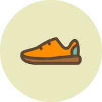 diseño de icono creativo de zapatillas vector