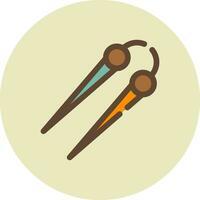 Knitting Needles Creative Icon Design vector