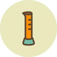 Graduated Cylinder Creative Icon Design vector