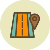 Road Location Creative Icon Design vector