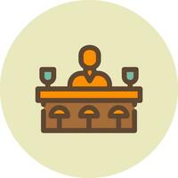 Bar Counter Creative Icon Design vector