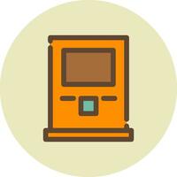Atm Machine Creative Icon Design vector