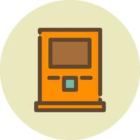 Atm Machine Creative Icon Design vector