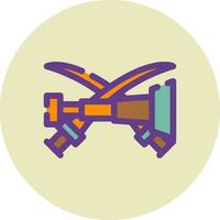 Spyglass Creative Icon Design vector