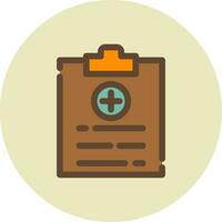 Medical Report Creative Icon Design vector