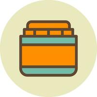 Cream Creative Icon Design vector