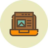 Content Creative Icon Design vector