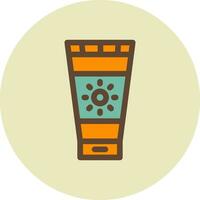 Sunscreen Creative Icon Design vector