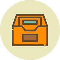 Files Box Creative Icon Design vector