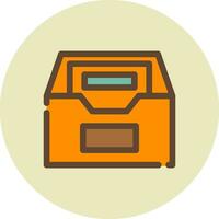 Files Box Creative Icon Design vector