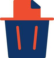 Paper Bin Creative Icon Design vector