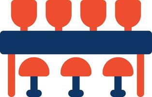 Bar Counter Creative Icon Design vector