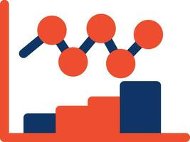 Bar Chart Creative Icon Design vector