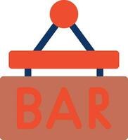 Bar Sign Board Creative Icon Design vector