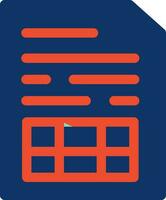 Spreadsheet Creative Icon Design vector
