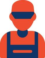 Worker Creative Icon Design vector