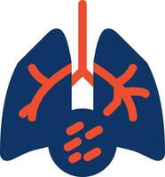 Lung Cancer Creative Icon Design vector