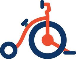 Circus Bike Creative Icon Design vector