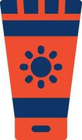 Sunscreen Creative Icon Design vector
