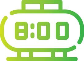 Digital Clock Creative Icon Design vector