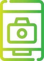 Phone Camera Creative Icon Design vector