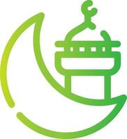 Mosque Creative Icon Design vector